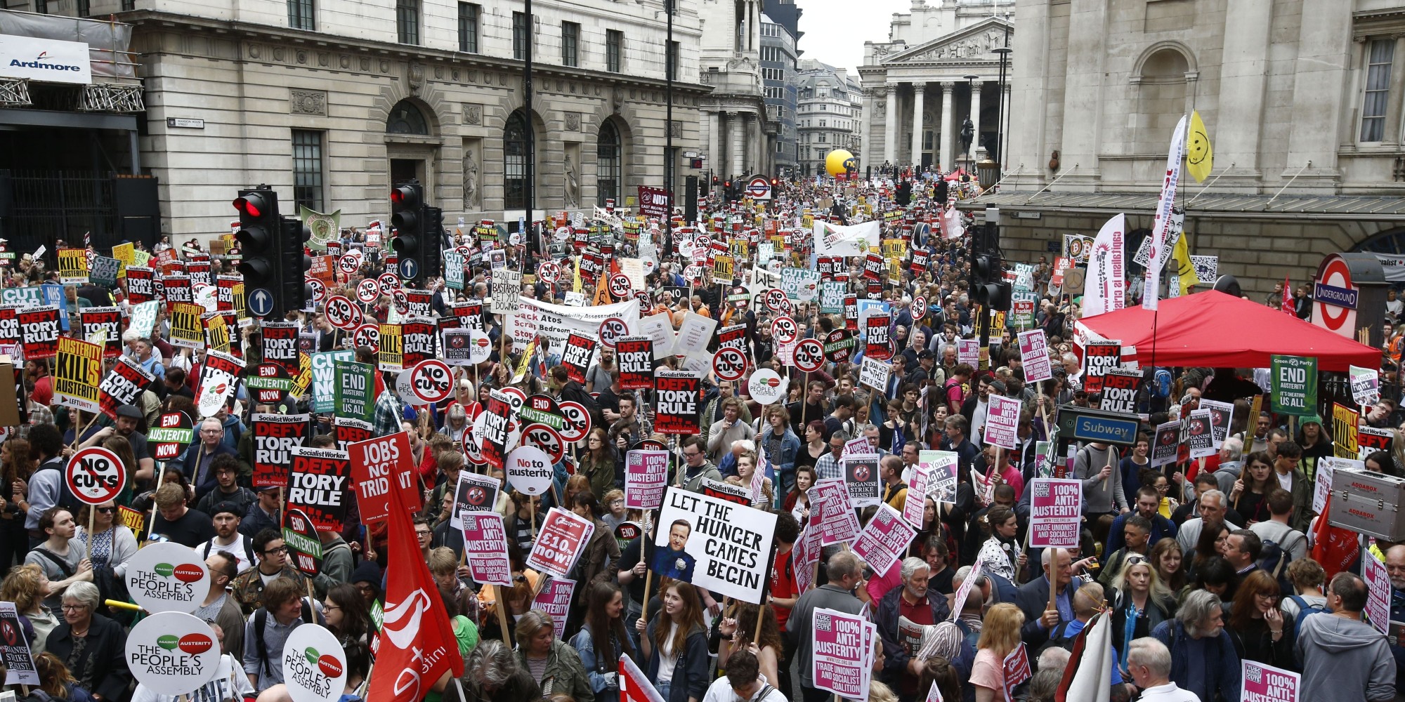 Anti-Austerity Marchers Protest In London, As Tory Councillor Richard ...