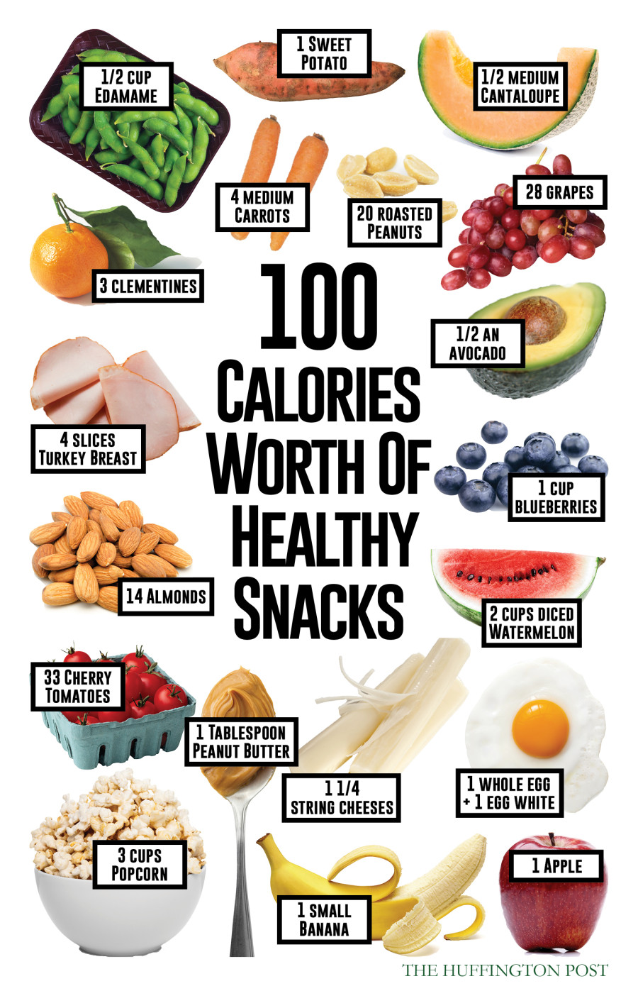 here-s-what-100-calories-worth-of-healthy-snacks-will-get-you-huffpost