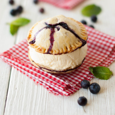 blueberry pie ice cream sandwiches