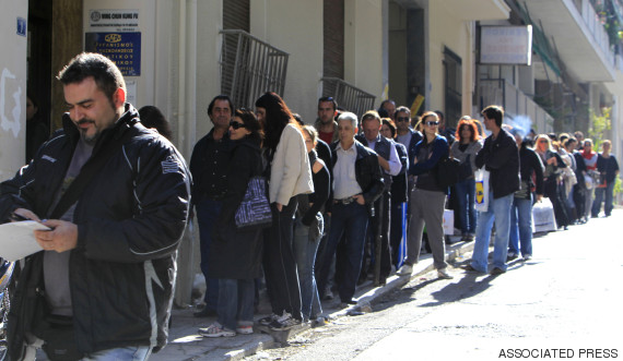 greece unemployed