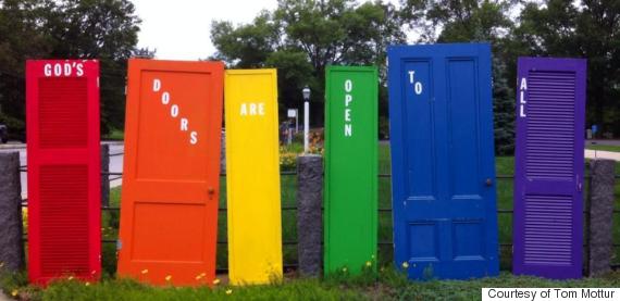 rainbow doors