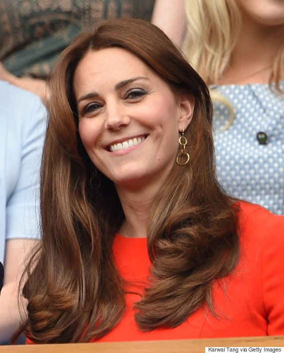 Duchess Of Cambridge Pops With Orange-Toned L.K. Bennett Dress