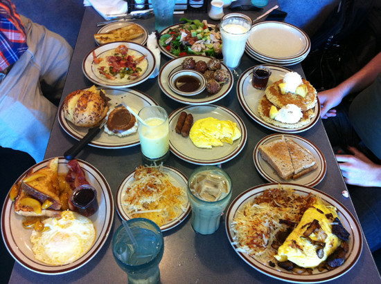 Burgers for lunch at Denny's – America's Diner - Orange County guide for  families