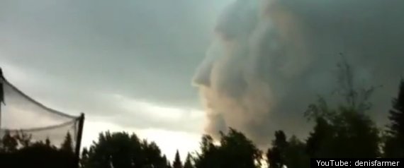 Face Seen In Clouds (VIDEO)