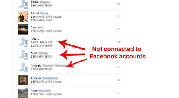 Facebook 'Phonebook Contacts' Stores Your Friends' Phone Numbers But