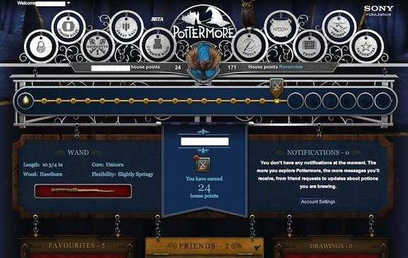 Pottermore, 50 Best Websites 2012