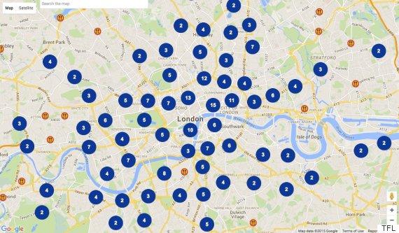 London Crash Hot Spots Detailed On New Map That Plots Every Accident In ...