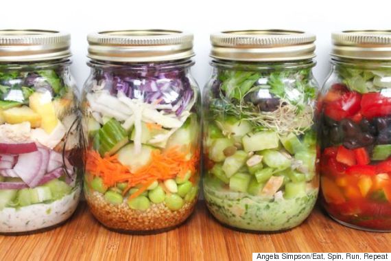 mason jar salads