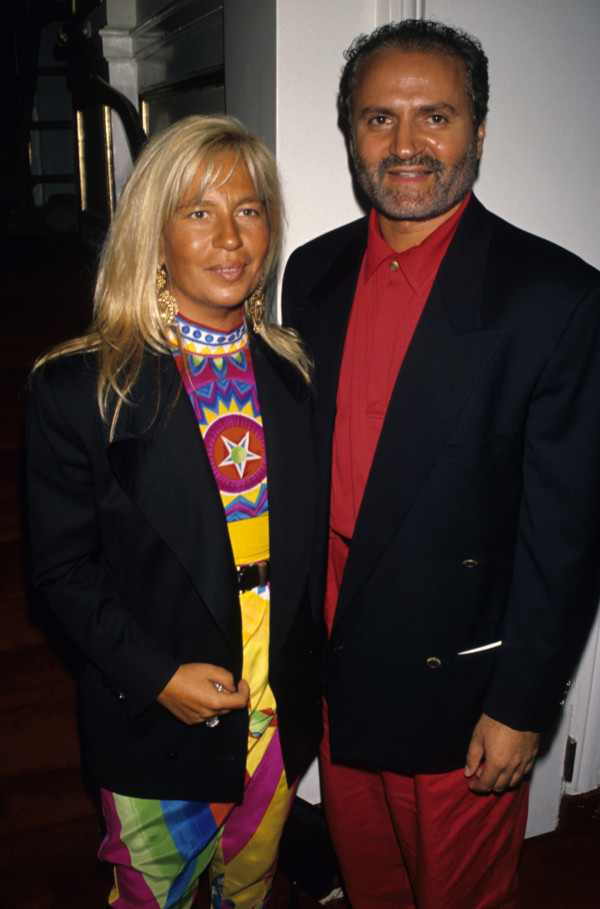 Donatella Versace und Gianni Versace