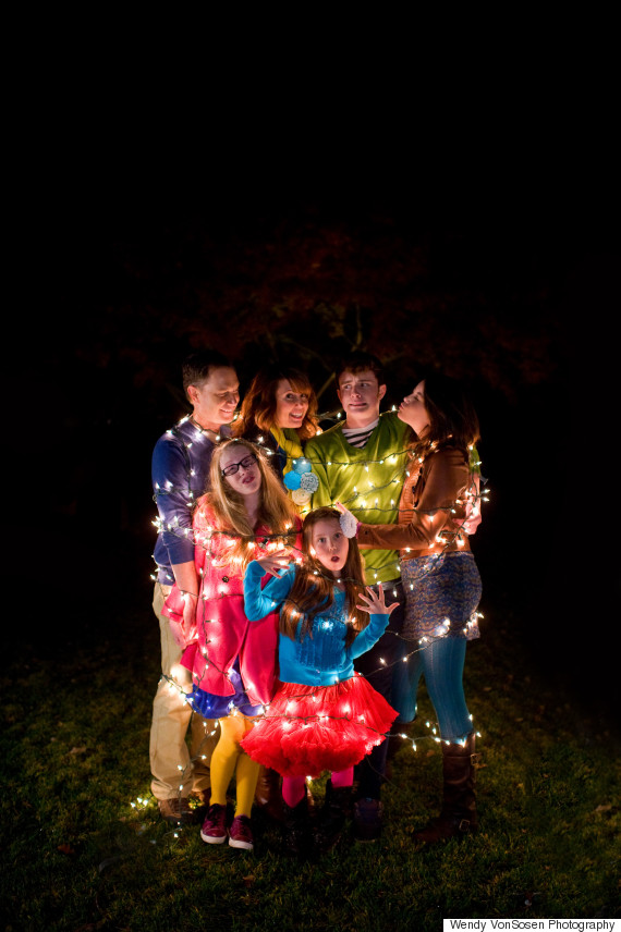 christmas lights family