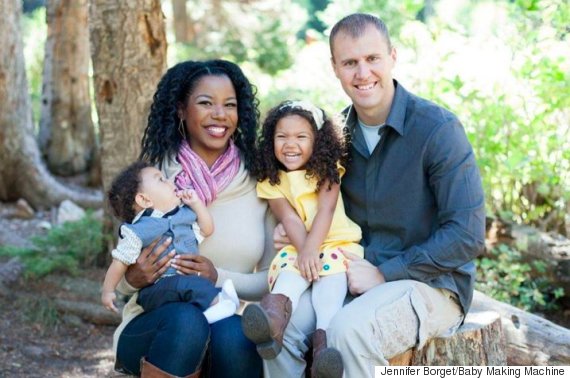 family photo outside