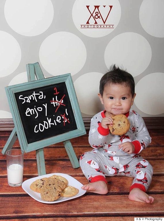 baby santa cookies