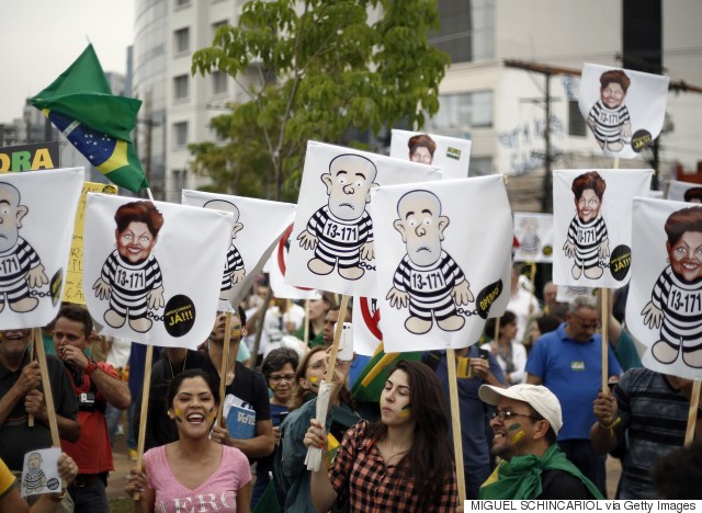 protests impeachment dilma rousseff