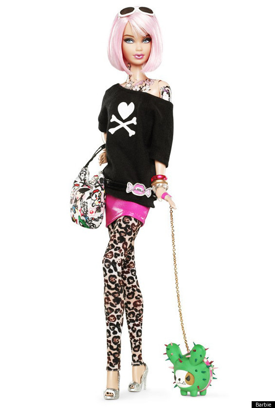 Tokidoki Barbie Features Tattoos Pink Hair PHOTOS HuffPost Life