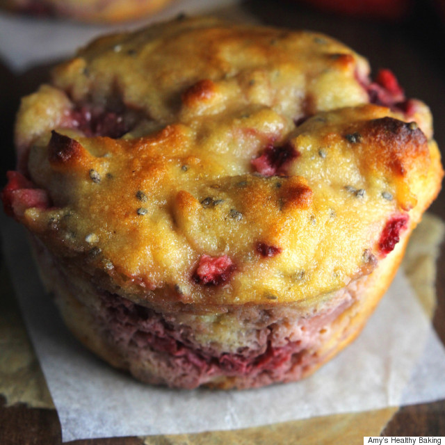 strawberry lemon muffins