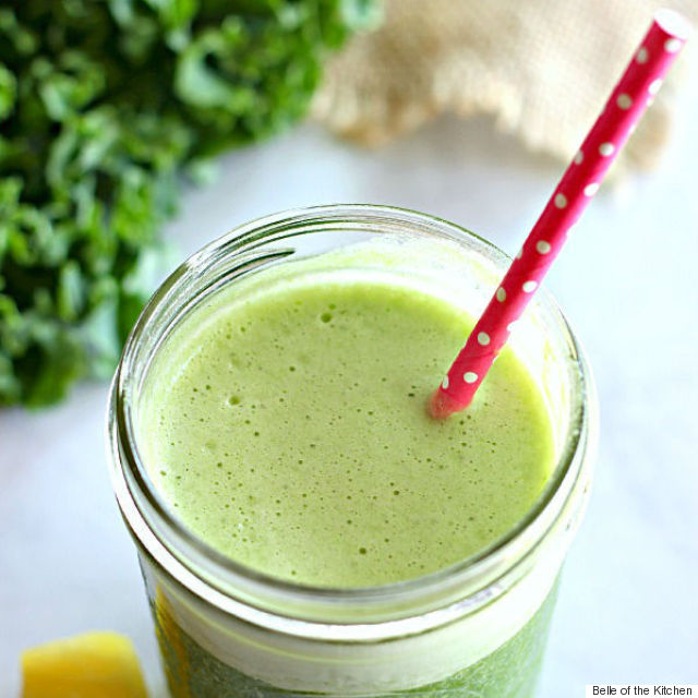 pineapple kale smoothie