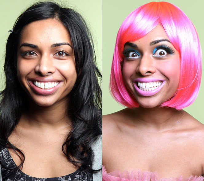 nicki minaj before and after makeup