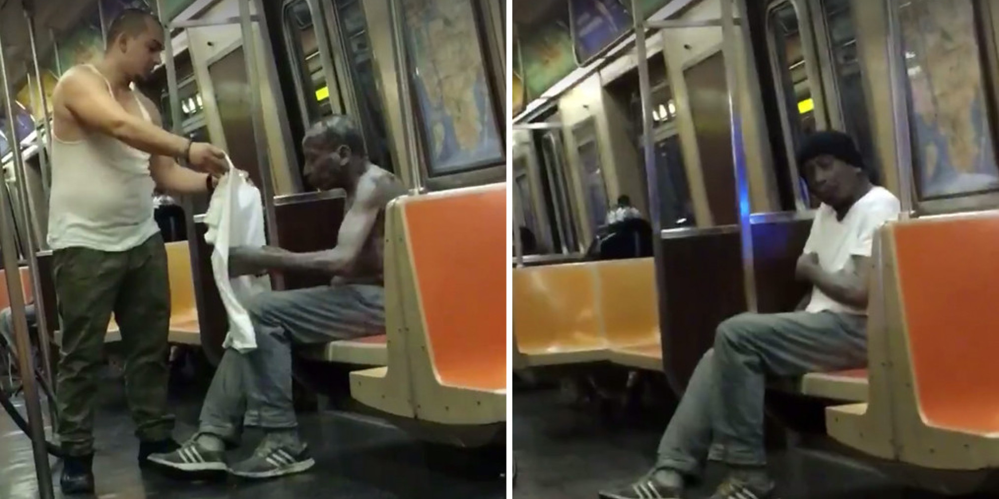 Kindhearted Stranger Offers Shivering Homeless Man The Clothes Off His ...