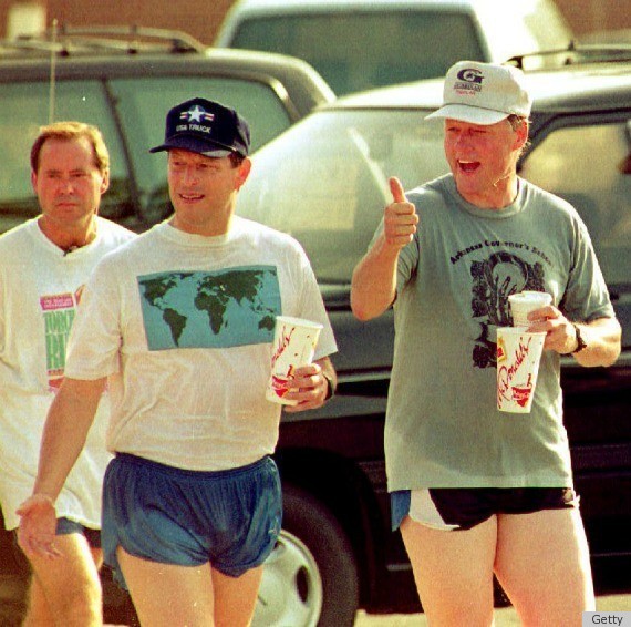 Bill Clinton And Al Gore Go Jogging In Embarrassing 90s Pics