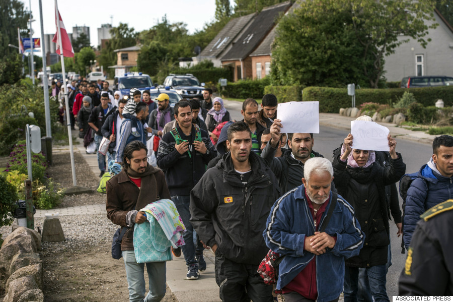 migrants denmark train