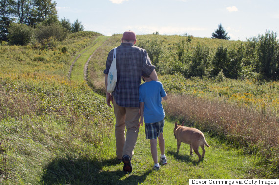 walk the dog father son