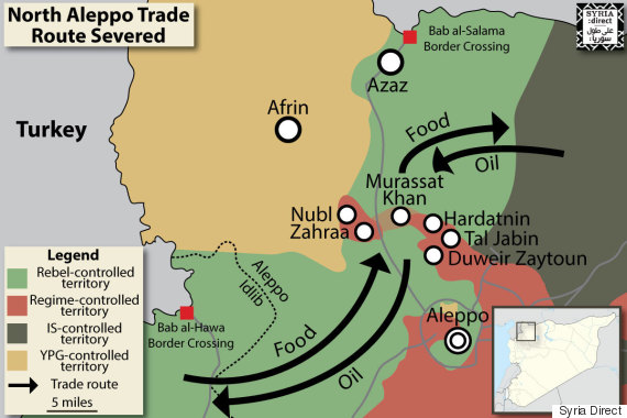 north aleppo map