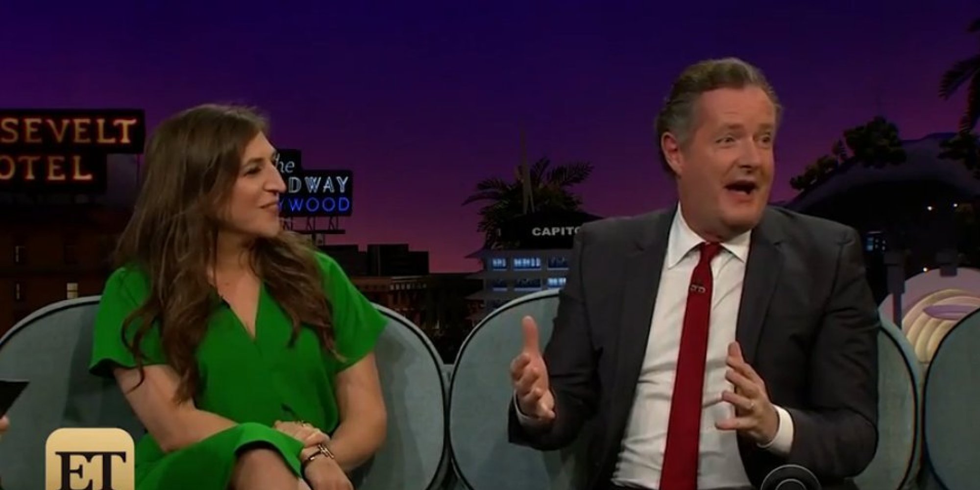 Mayim Bialik Flashed Piers Morgan Her Cleavage In Support Of Susan Sarandon