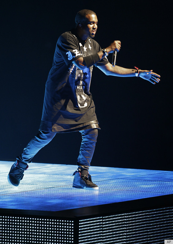 Kanye West's Leather Skirt Looks Familiar... (PHOTOS) | HuffPost Life