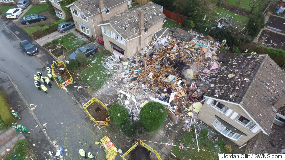 Haxby Explosion Damage Revealed In Aerial Footage From Yorkshire Town