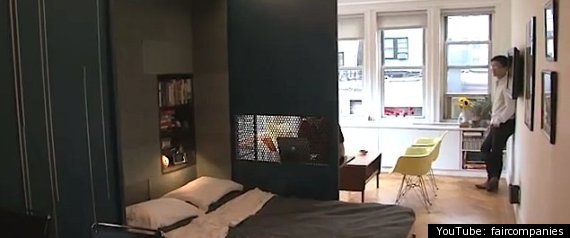 Origami Apartment In Manhattan Unfolds Into 4 Rooms (VIDEO)