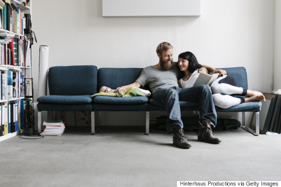 couple in new home