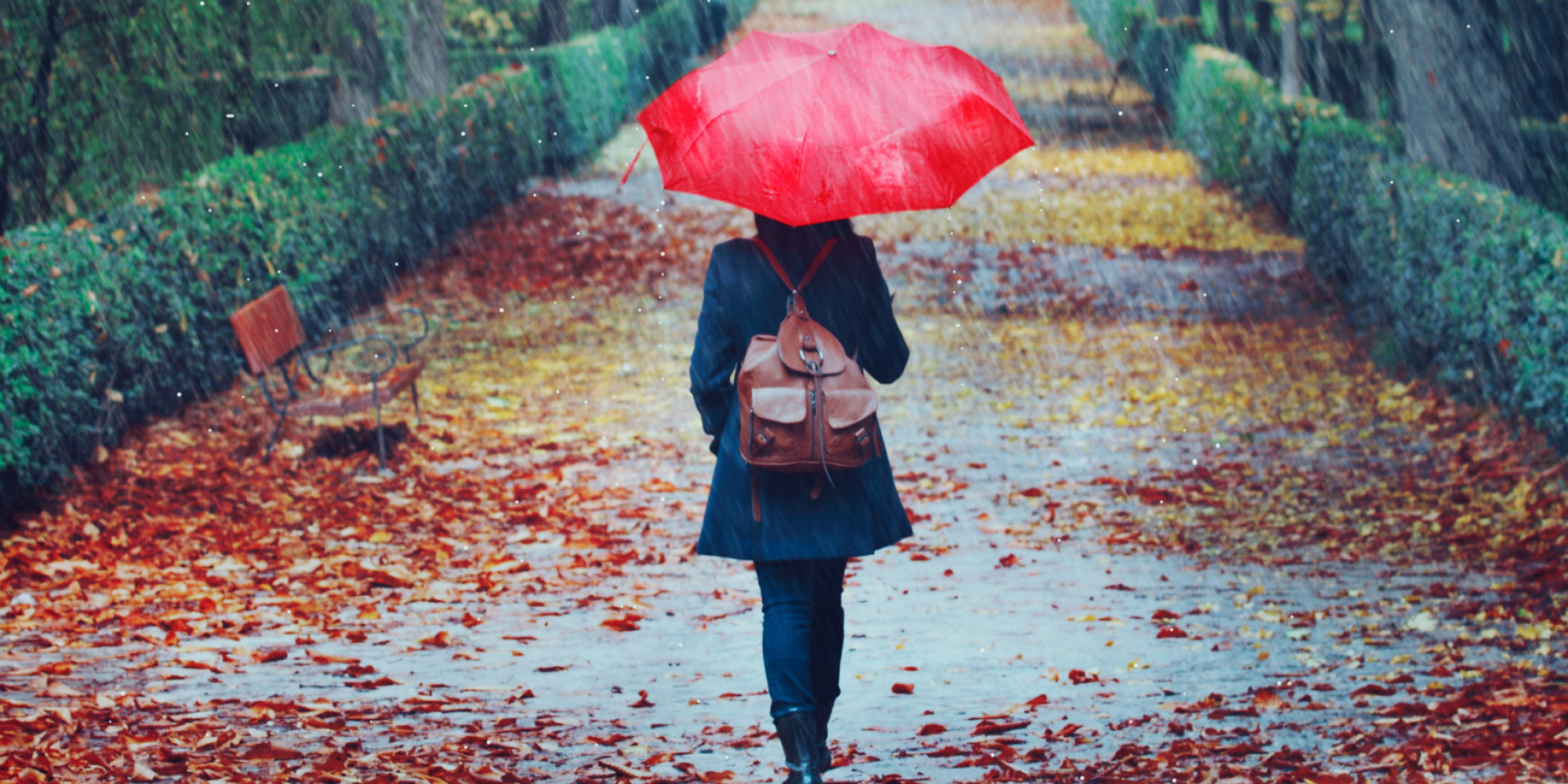 It is raining in autumn. It is raining in autumn