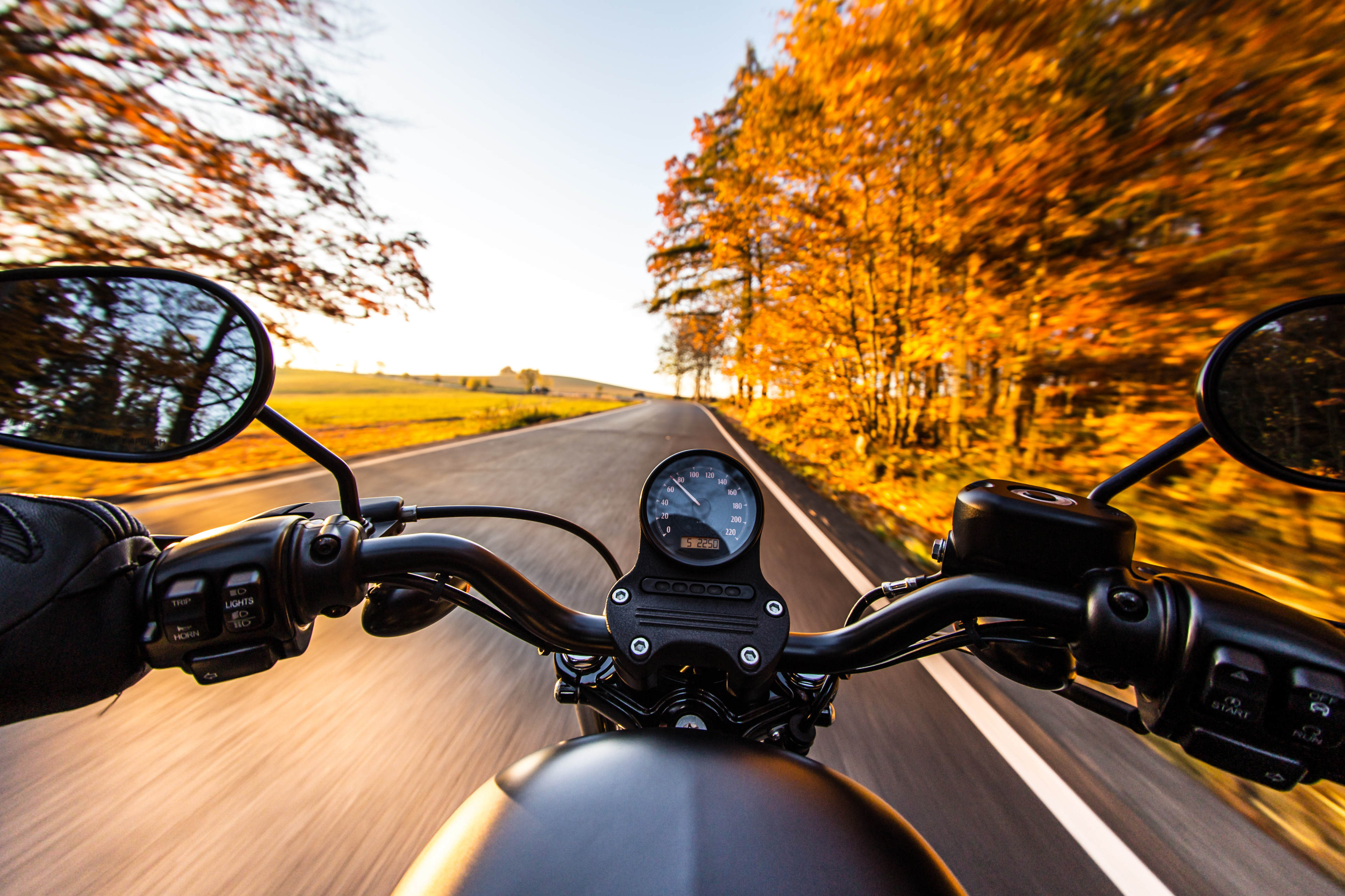 autumn motorcycle