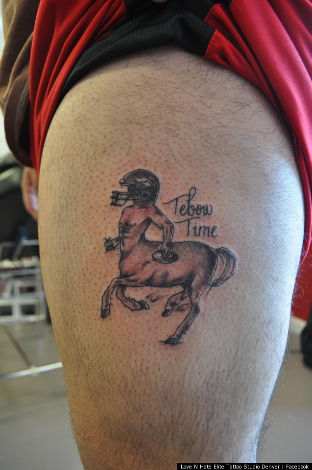 Tim Tebow Tattoo May Have Taken It Too Far; Half Centaur, Half Tim