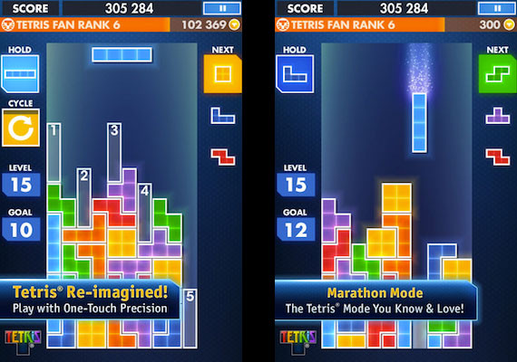 ea tetris app points