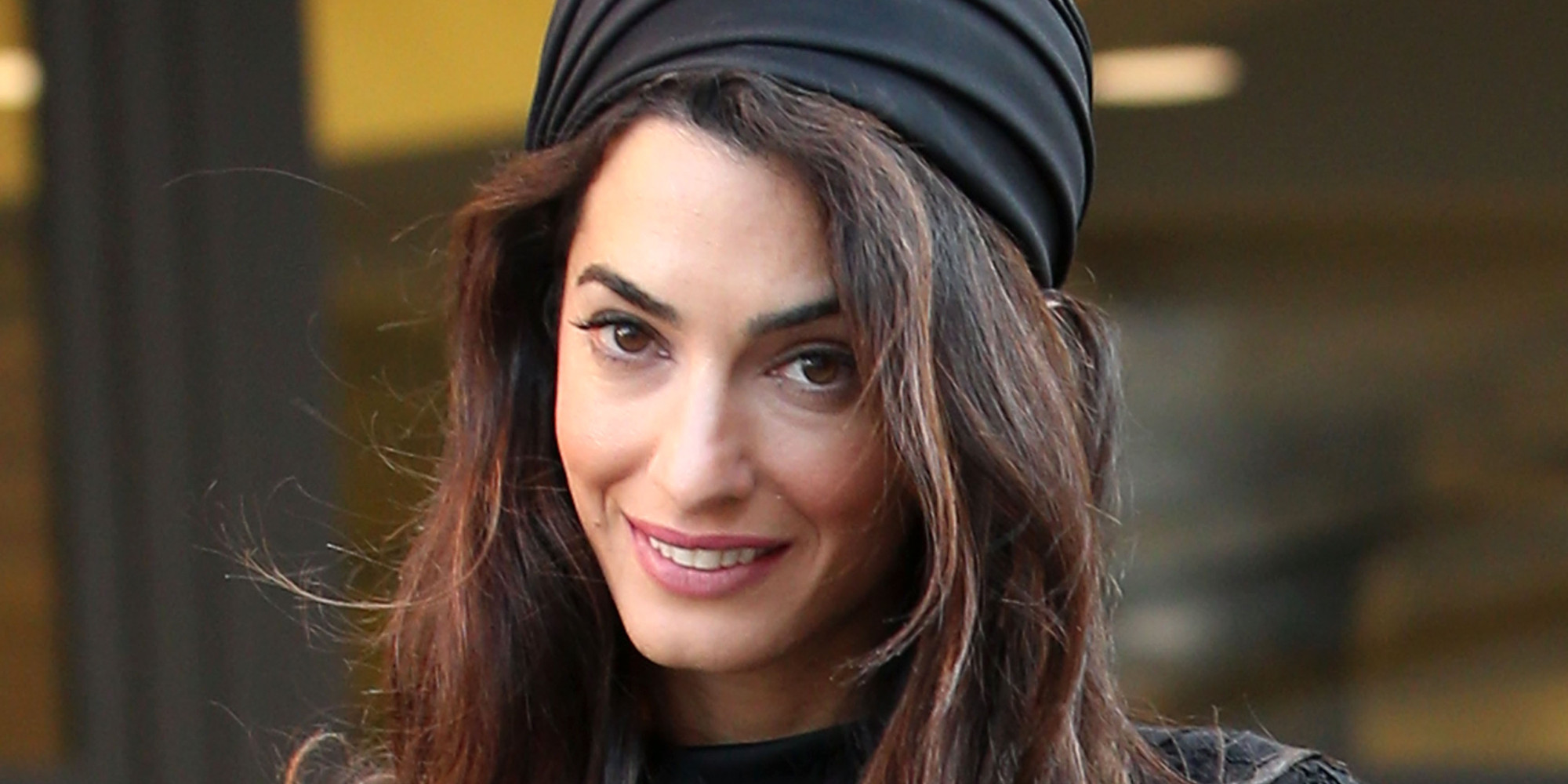 Amal Clooney Sports Atelier Versace And Headpiece In Vatican City To ...