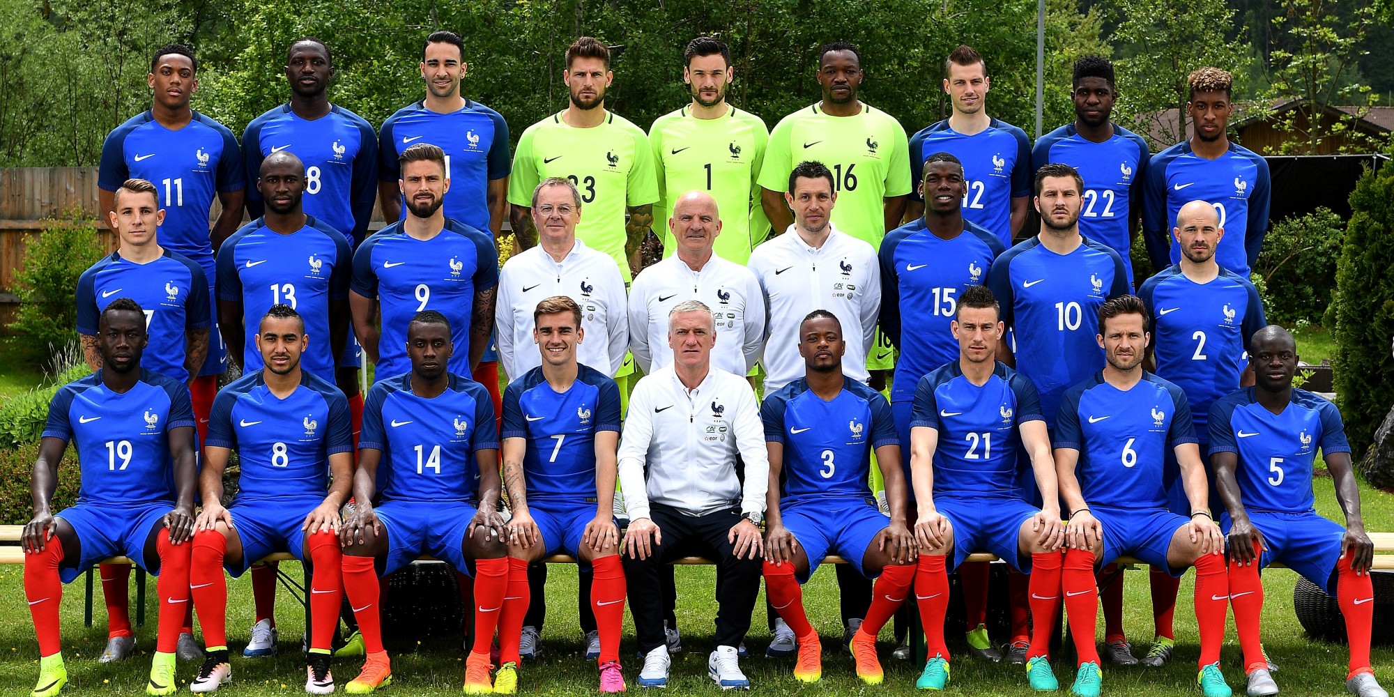 Porte-clés Officiel UEFA Euro 2016 Équipe De France - Anneau époxy Avec Logo Des Bleus - Cadeau Fan De Foot