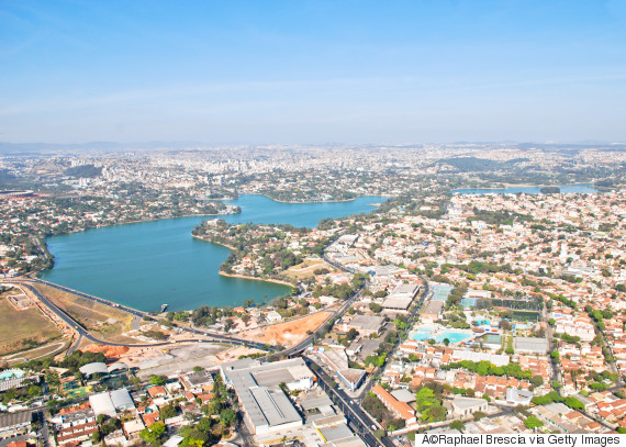 artificial lake at belo horizonte