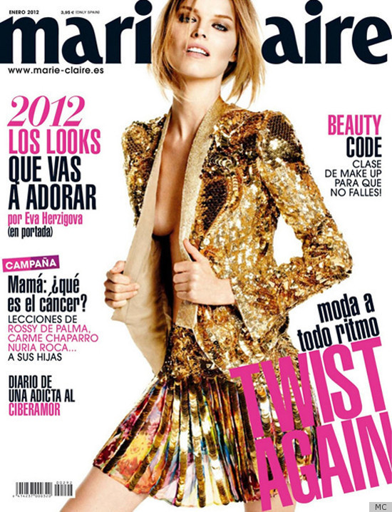 Eva Herzigova's Marie Claire Spain Cover Features Dose Of Side Boob (PHOTO)