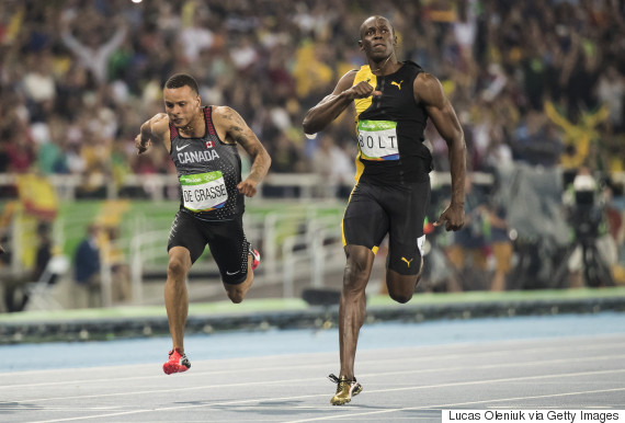 Andre De Grasse And Usain Bolt Have A Bond, And It's Awesome