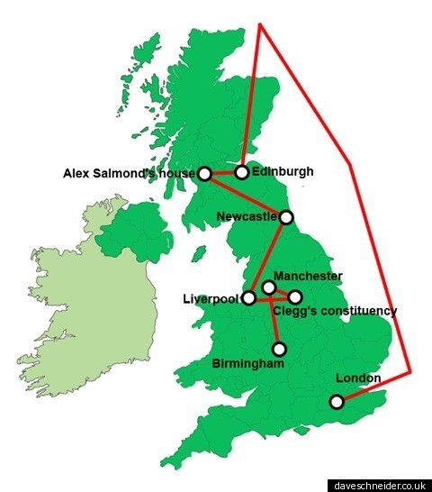 Cameron's New London to Birmingham Route Speaks Volumes