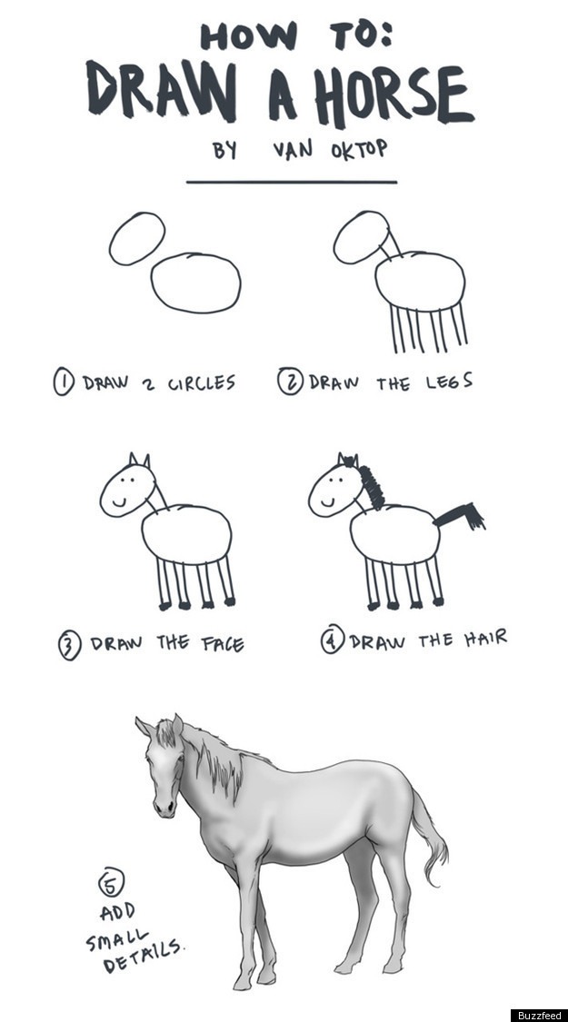 how to draw a horse step by step Horse draw step head - Step by Step