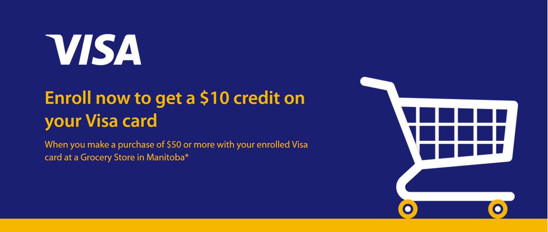 Visa Offers Manitobans $10 To Buy Groceries Anywhere But Walmart