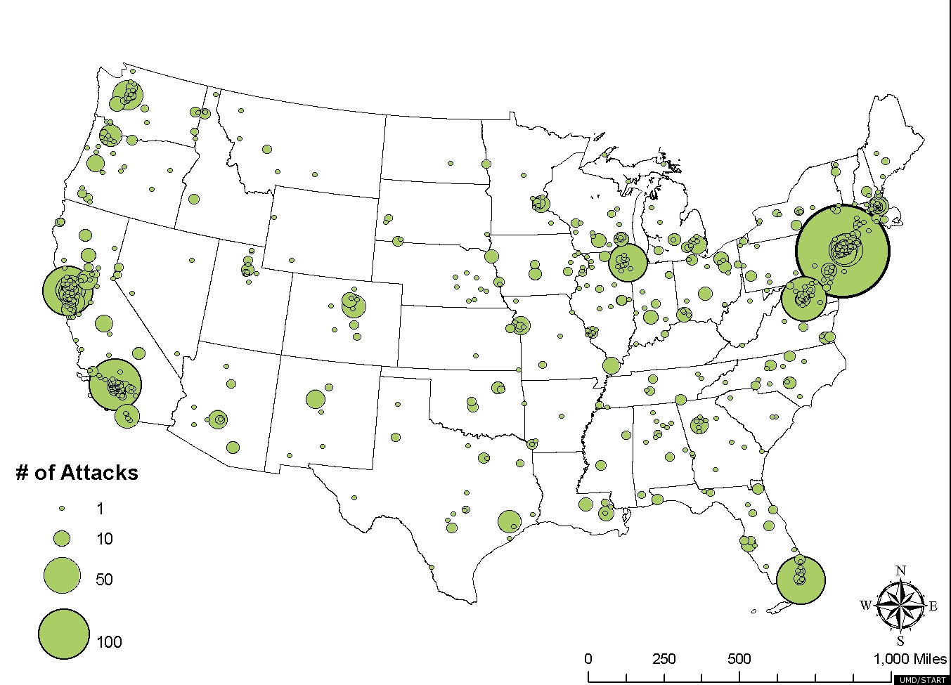 Terrorist Attack Map Shows Terrorism 'Hot Spots' Across U.S. HuffPost