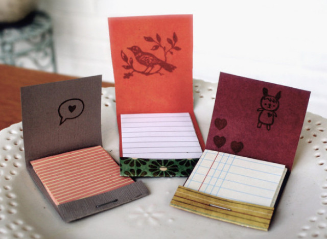 Craft Of The Day Matchbook Notepads Huffpost Life