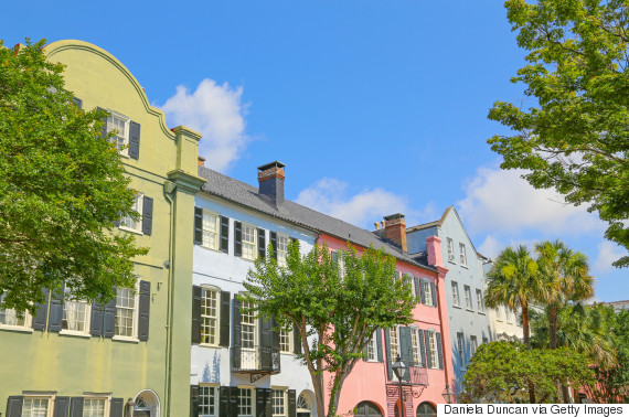 rainbow row charleston