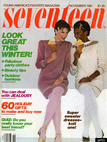 Seventeen Magazine, December 1981. Shine with Glitter & Gold article.  Always thought this model was…