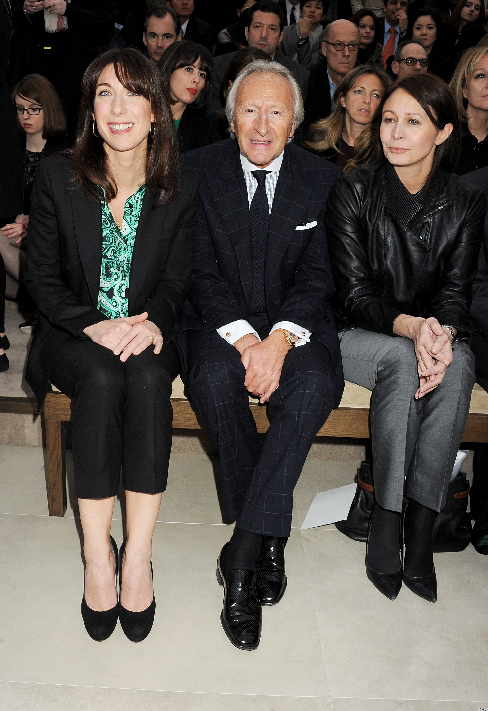 Samantha Cameron Attends Burberry, McQ Shows At London Fashion Week ...