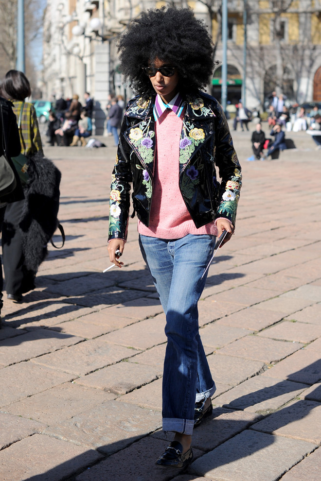 Julia Sarr-Jamois In A Floral Jacket: Look Of The Day (PHOTOS ...