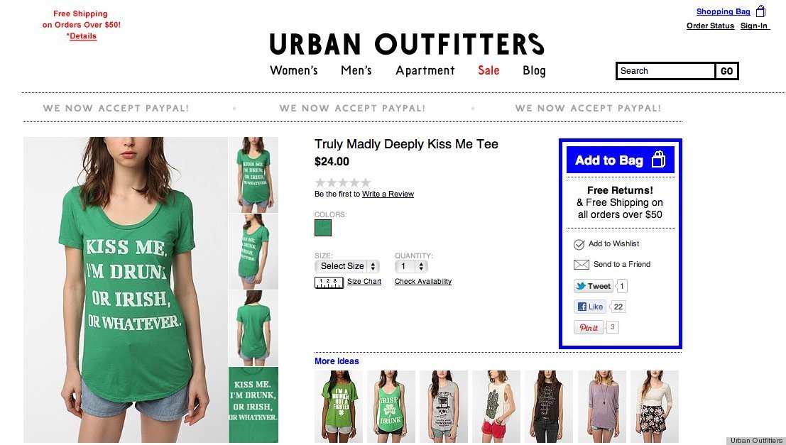 urban outfitters st patricks day t shirts